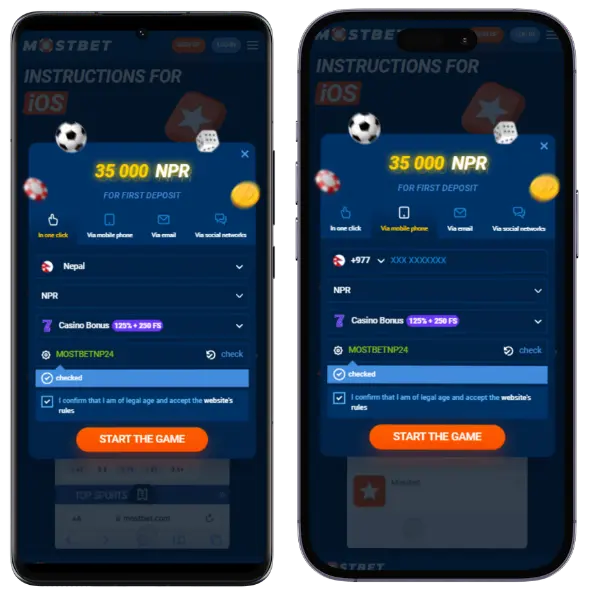 mostbet registration